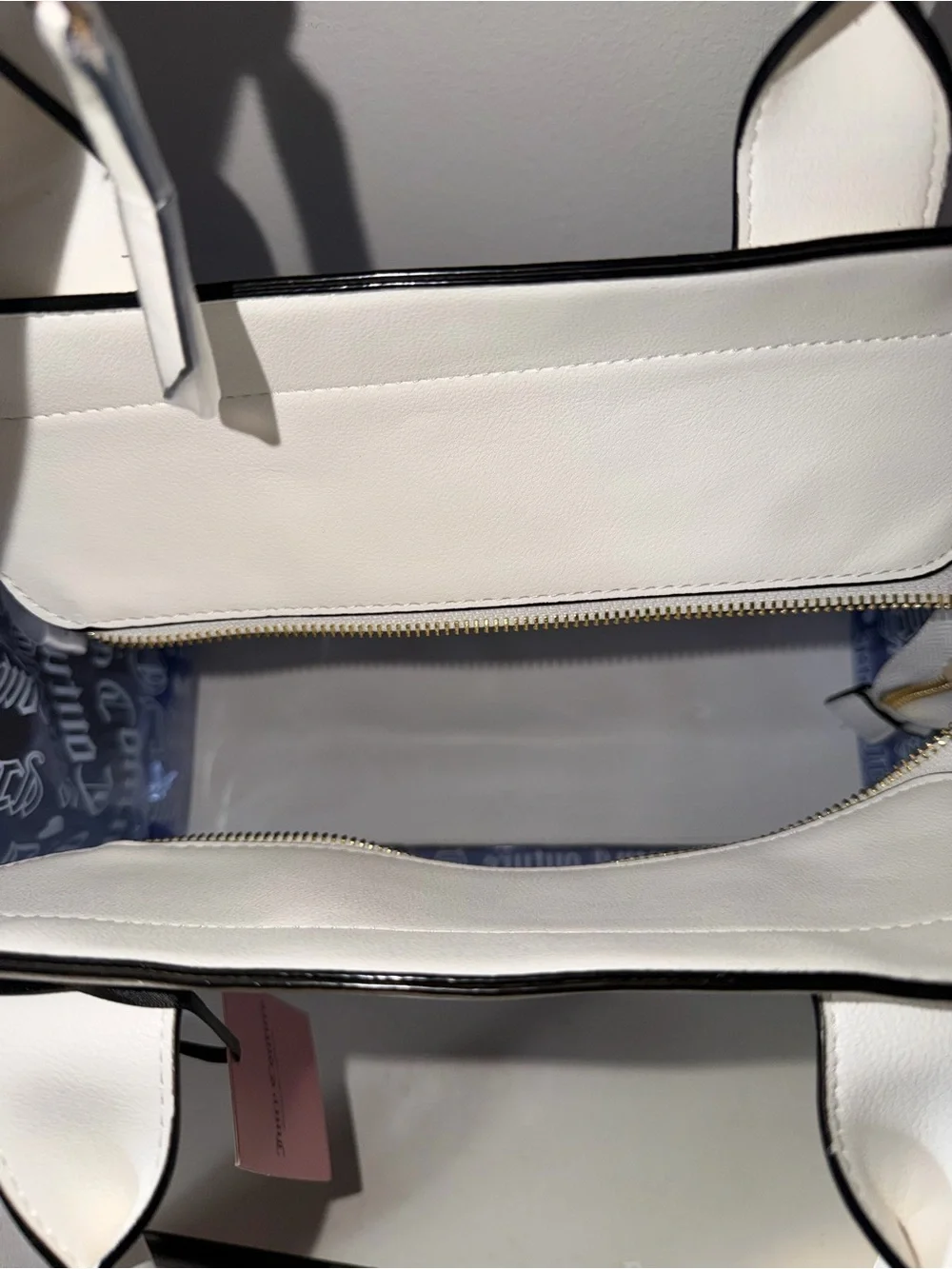 Juicy Couture Heart Dazzling Blue Beachin Tote NWT w/ Cosmetic Bag - Picture 10 of 12